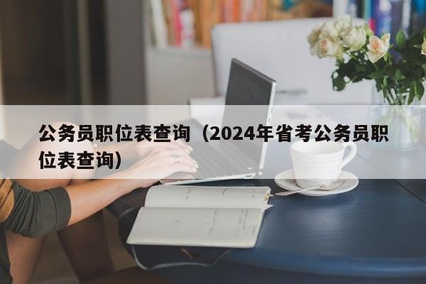 公务员职位表查询（2024年省考公务员职位表查询）