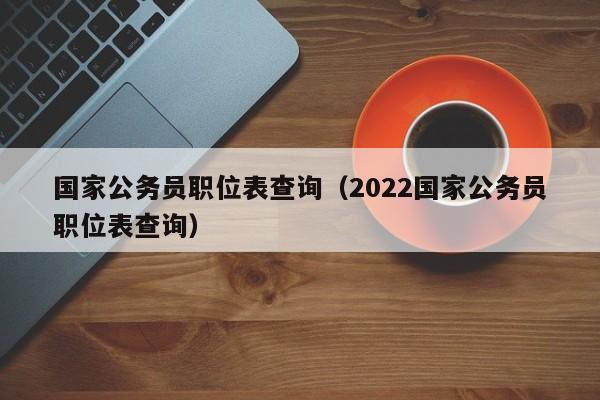 国家公务员职位表查询（2022国家公务员职位表查询）