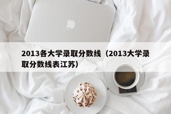 2013各大学录取分数线（2013大学录取分数线表江苏）