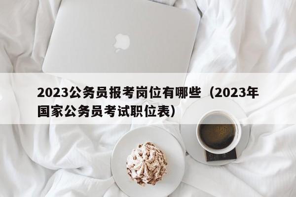 2023公务员报考岗位有哪些（2023年国家公务员考试职位表）