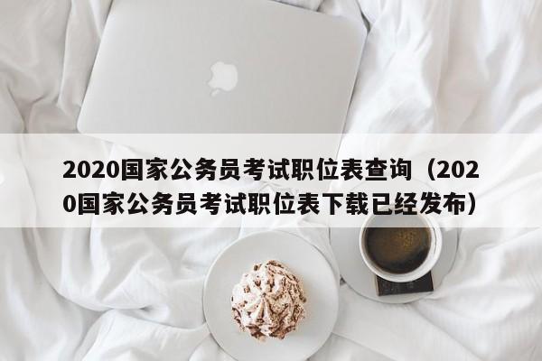 2020国家公务员考试职位表查询（2020国家公务员考试职位表下载已经发布）