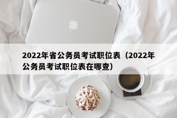 2022年省公务员考试职位表（2022年公务员考试职位表在哪查）