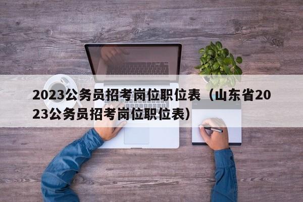 2023公务员招考岗位职位表（山东省2023公务员招考岗位职位表）