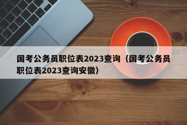 国考公务员职位表2023查询（国考公务员职位表2023查询安徽）